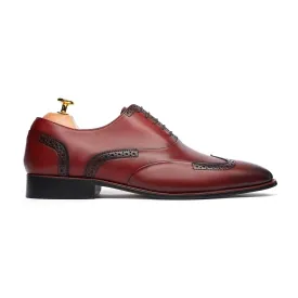 Ankara - Men's Oxblood Calf Leather Oxford Shoe