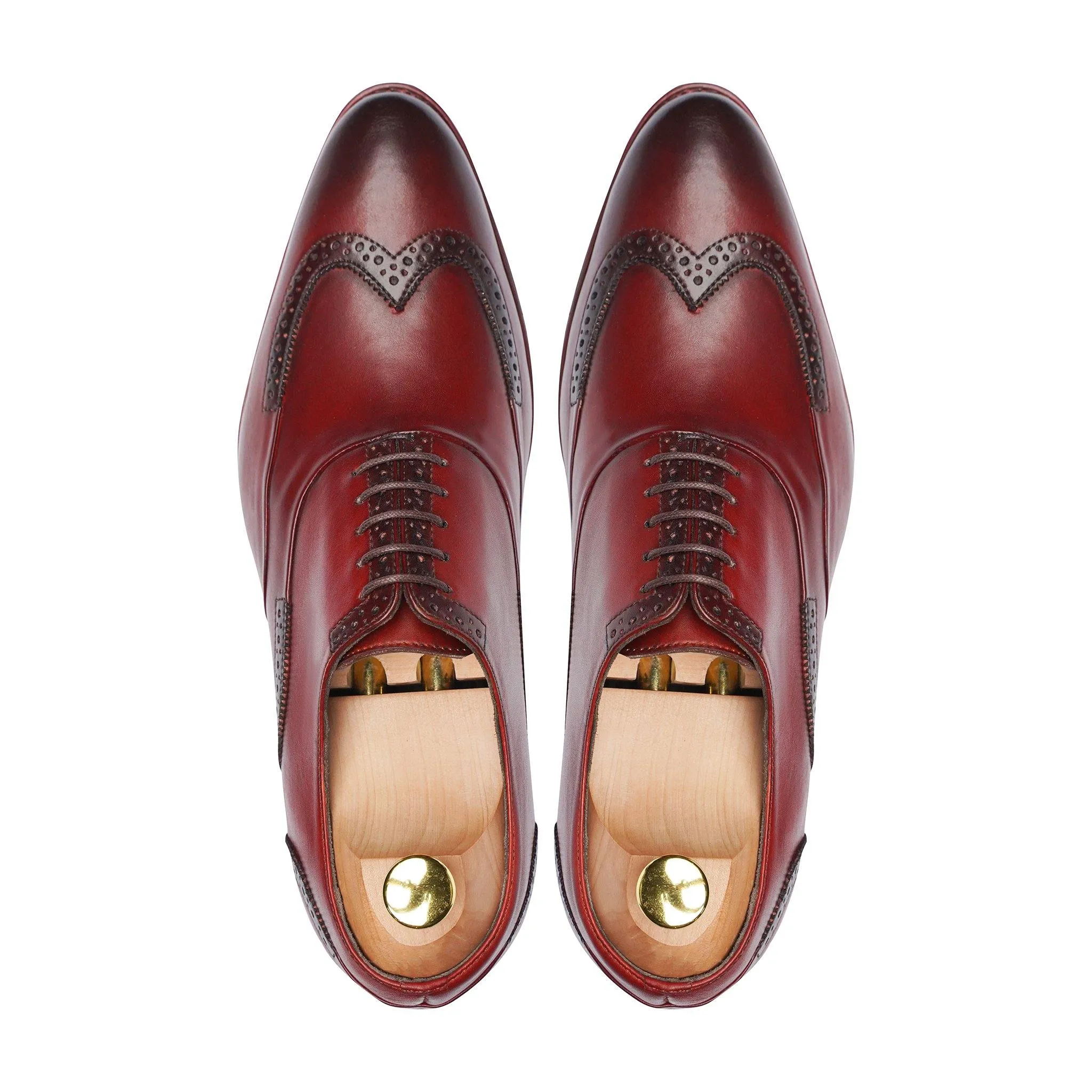 Ankara - Men's Oxblood Calf Leather Oxford Shoe