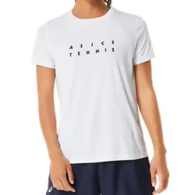 Asics Women Court Graphic Tee - Brilliant White