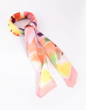 Bright Floral Scarf