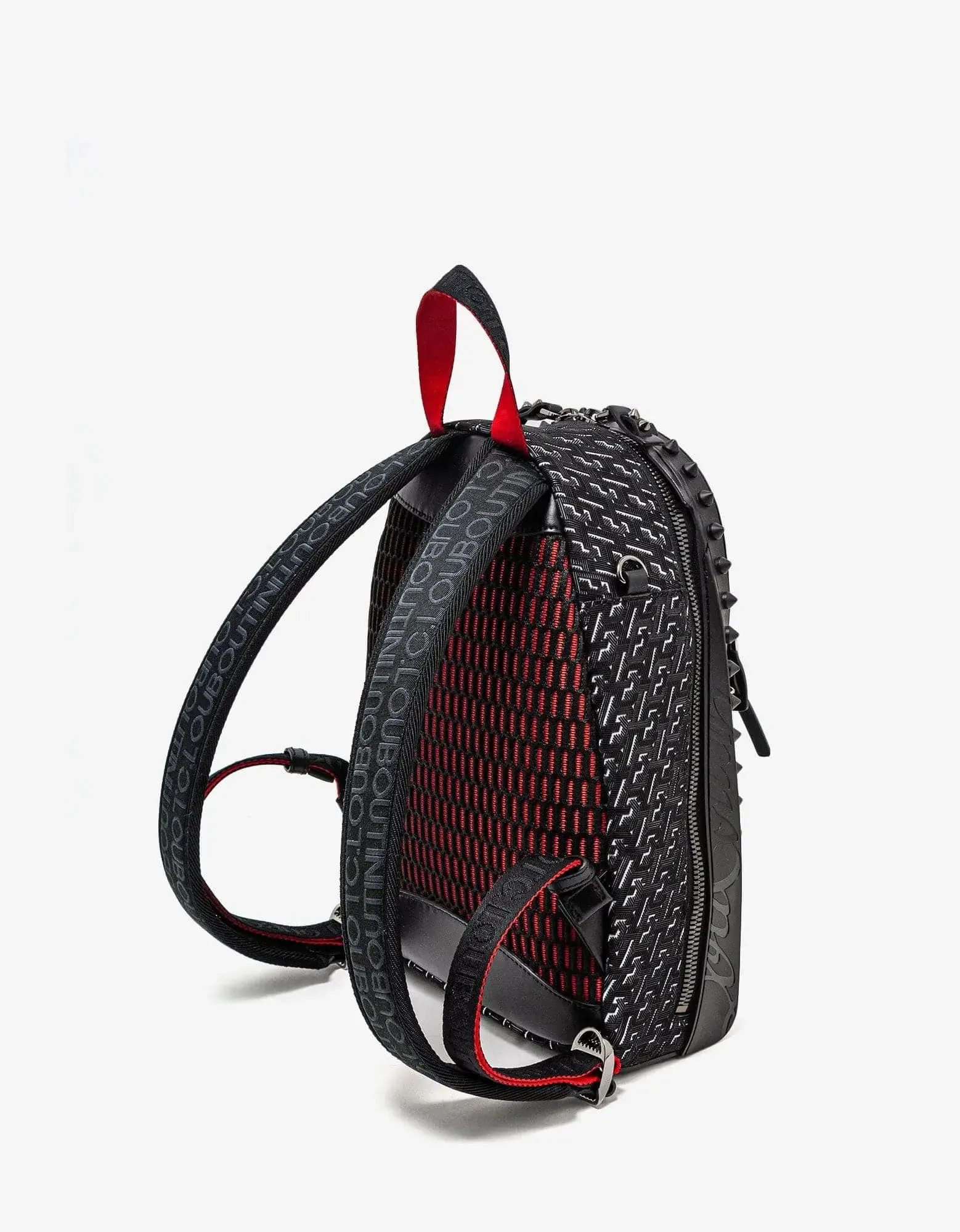 Christian Louboutin Backparis Small Black Techno CL Backpack -