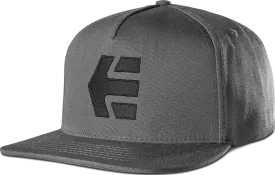 etnies Icon Snapback, Grey Black Black