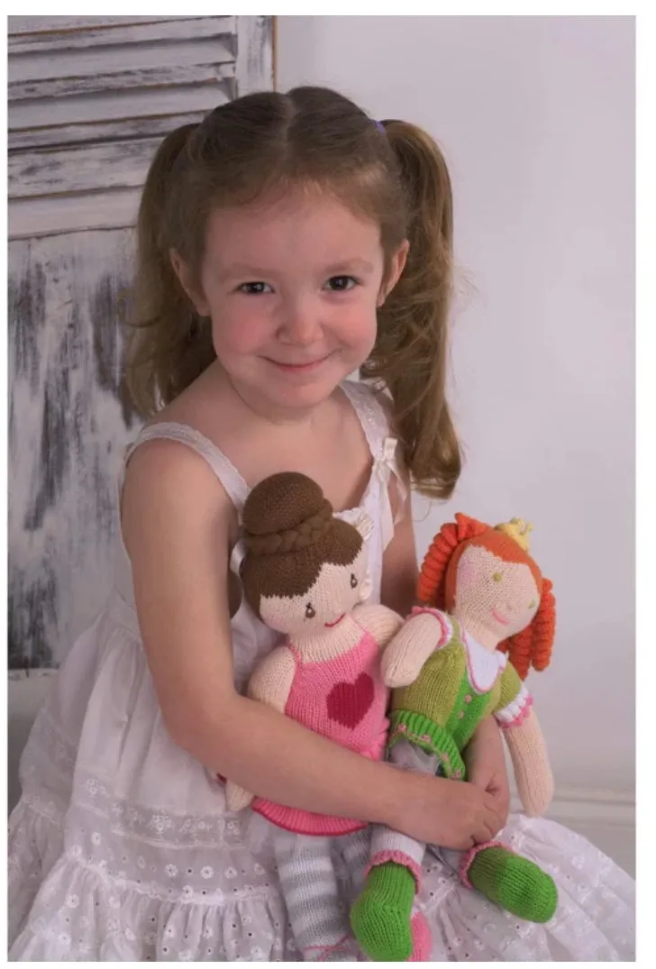 eva the ballerina knit doll 14”