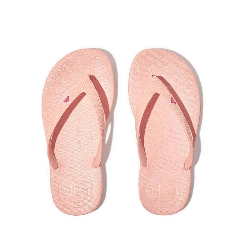 Fitflop Iqushion Kid's Junior Ergonomic Flip-Flops - Pink Salt