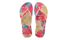 Havaianas Womens Slim Floral Sandal Pink Pink