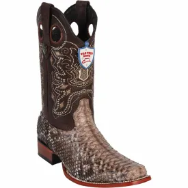 Men's Wild West Python Skin Rodeo Toe Boot 28185785