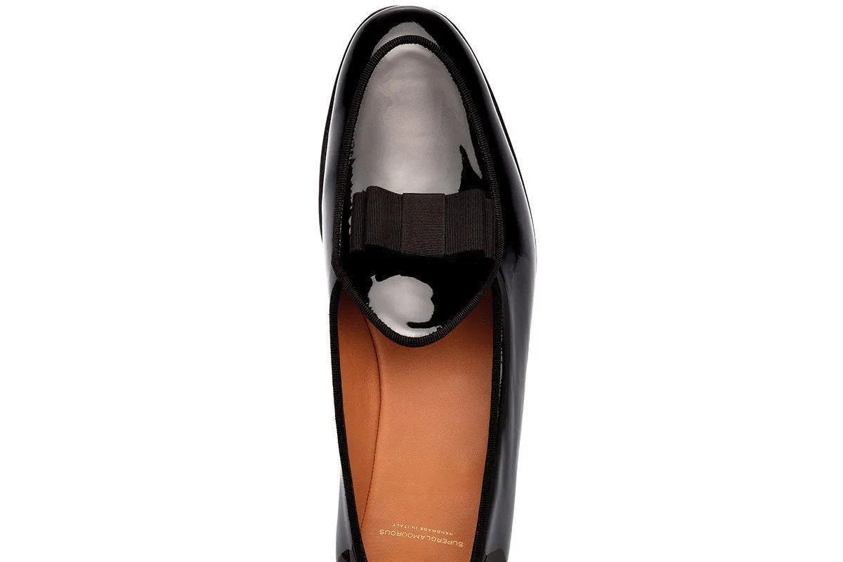 Scarpe - TANGERINE 3 PATENT BLACK BELGIAN LOAFERS