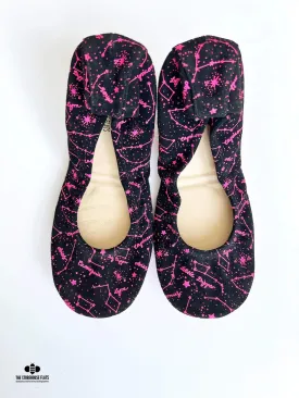 Star Gazer Printed Suede - pink