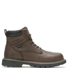 Wolverine W10633 Men's Floorhand Waterproof Steel-Toe 6" Work Boot - Dark Brown